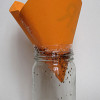 This is a fruit fly trap. Photo by Downtowngal/Wikimedia Commons.