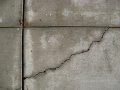 Crack and Lines in Concrete Tiles