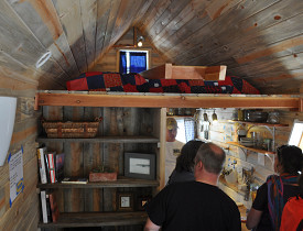 Inside Cris and Merete's tiny house. Photo by the author.