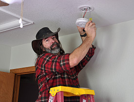 It's a good idea to install smoke detectors this time of year. Photo: KMS Woodworks
