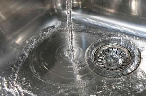 sink with strainer cup