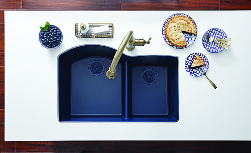 Double-bowl offset sink/Courtesy of Elkay