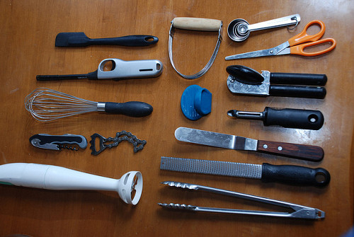 Photo of kitchen tools/beer bottle openers by kthread/flickr.