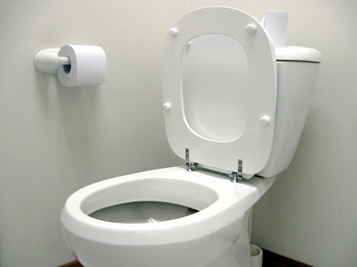 white modern toilet