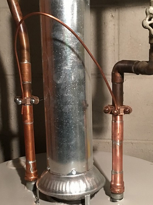 Newly connected water heater 