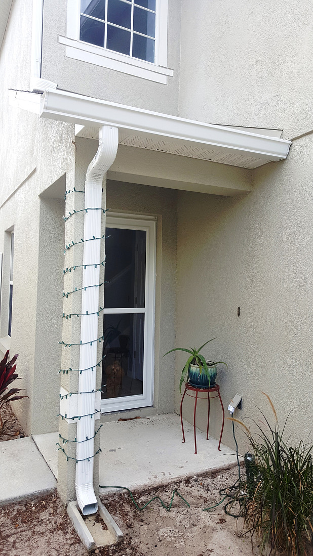 New downspout