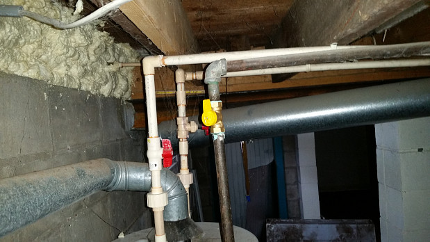Valve replacement to stop gas leak