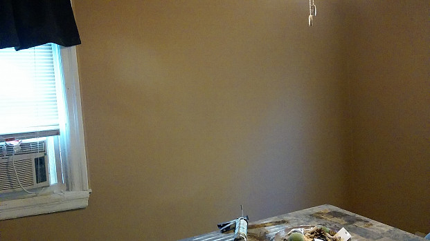 Smooth clean sheetrock wall