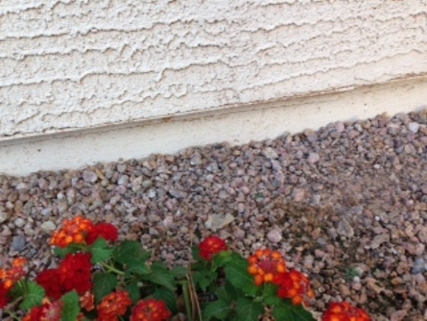 Exterior painting - stem wall